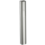 Silver Shin Aluminum Mezuzah Case, 2.75 in