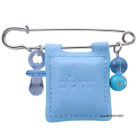 Baby Blue Tehillim Psalms Pin for Newborn Stroller
