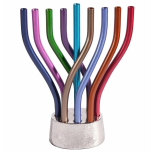 Flame Menorah, Multi Color
