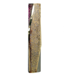 Pomegranate Laser Design Mezuzah Case, Gold