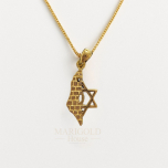Chai Necklace with CZ Rhinestones, Silver