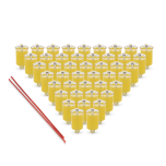 Solid Olive Oil Chanukah Lights, Box of 44