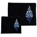 Black Velvet Tallit Bag, with Gold Embroidery
