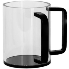 Acrylic Washing Cup-Black Handles