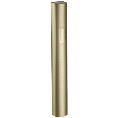 Gold Shin Aluminum Mezuzah Case, 2.75 in