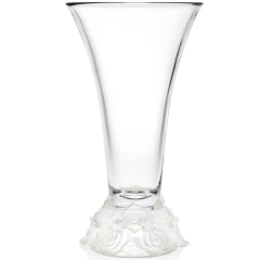 Bella Rose Crystal Vase by Ceska, 14 inch
