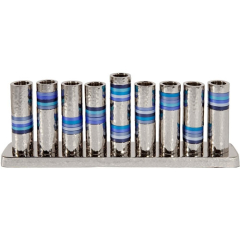 Blue Rings Menorah