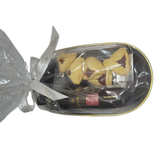 Modern Small Gold Platter Mishloah Manot Set