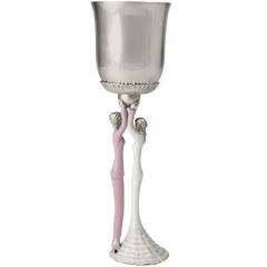 Brides Wedding Kiddush Cup, Silver