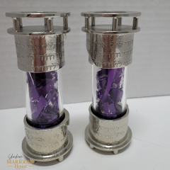 Round Wedding Shard Candle Holders