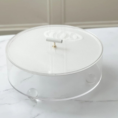 Black and Gold Marble Seder Plate