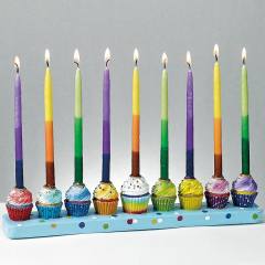 Cupcakes Hannukah Menorah