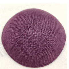 Dark Purple Burlap Kippahs