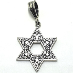 Sterling Silver Star of David Pendant