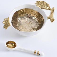 Gold Pomegranate Dish Gift Set