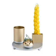 Modern Havdallah Set, Champagne 