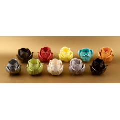 Marigold Houseware IHI Rosebud T-light holders yellow