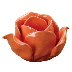 Rosebud T-Light Holders- Orange