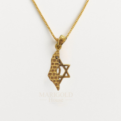 Chai Necklace with CZ Rhinestones, Silver