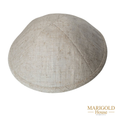 Light Beige Linen Kippahs