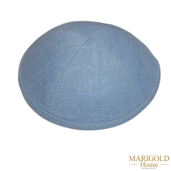 Light Blue Linen Kippahs