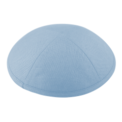 Light Blue Linen Kippah 
