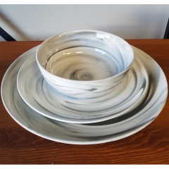 Marble Dinnerware Set, 18 pc