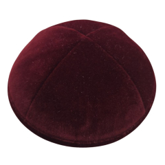 Burgundy Velvet Kippahs