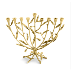 Shop Michael Aram Olive Branch Gold Hanukah Menorah