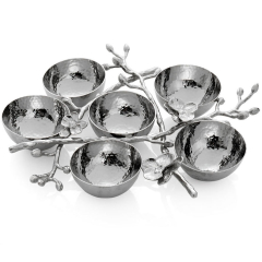 Michael Aram White Orchid 6 Compartment Plate 