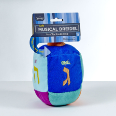 Plush Blue and White Musical Dreidel 