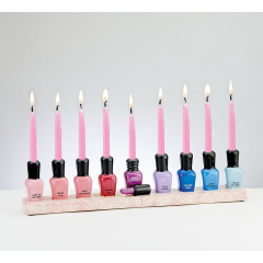 Nail Polish Menorah