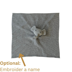 Baby Lovey Organic Security Blanket Cuddle , Elephant