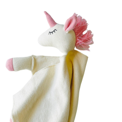 Baby Lovey Organic Security Blanket Cuddle , Unicorn