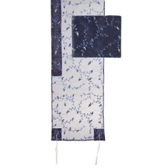 Organza Pomegranates Tallit Set, Blue