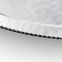 Paloma  Large Oval Serve Tray w Braided Wire