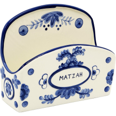 Blue Matzah Holder, Delft Design