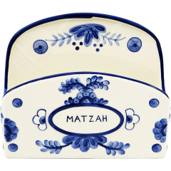 Blue Matzah Holder, Delft Design