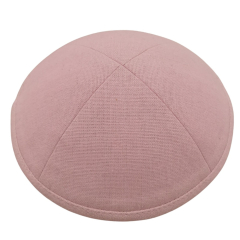 Pink Linen Kippah