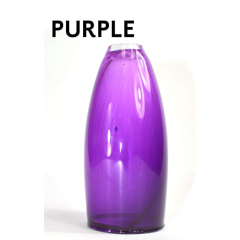 Purple Chuppah Wedding Glass for Breaking with silk puch