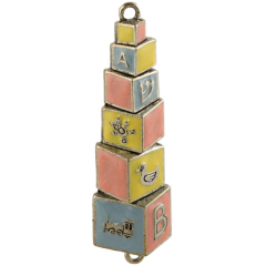 Baby Blocks Mezuzah