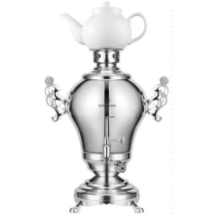 RAYA Classic Samovar, White Teapot
