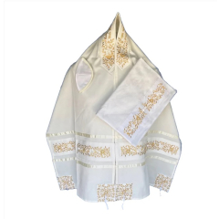 Women's Gold Rose Tallit Set