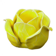 Rosebud T-light holders yellow