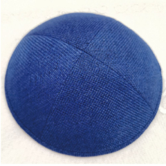 Royal Blue Burlap Kippahs