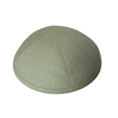 Sage Green Linen Kippahs