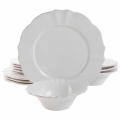 Shabby Chic 12 Pc Dinnerware Set | Elegant Dinner Set for 4 | Casual Dinnerware Set | Los Angeles, CA