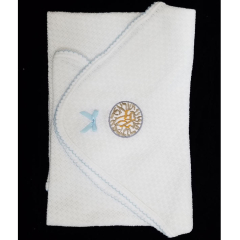Shema Baby Boy Heirloom Knit Blanket