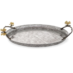 Shop Michael Aram Butterfly Ginkgo Oval Tray 