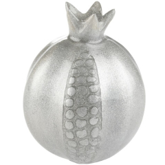 Silver Enamel Pomegranate Rimonim, Large